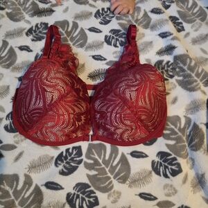 Adore Me Burgundy Lace Bra